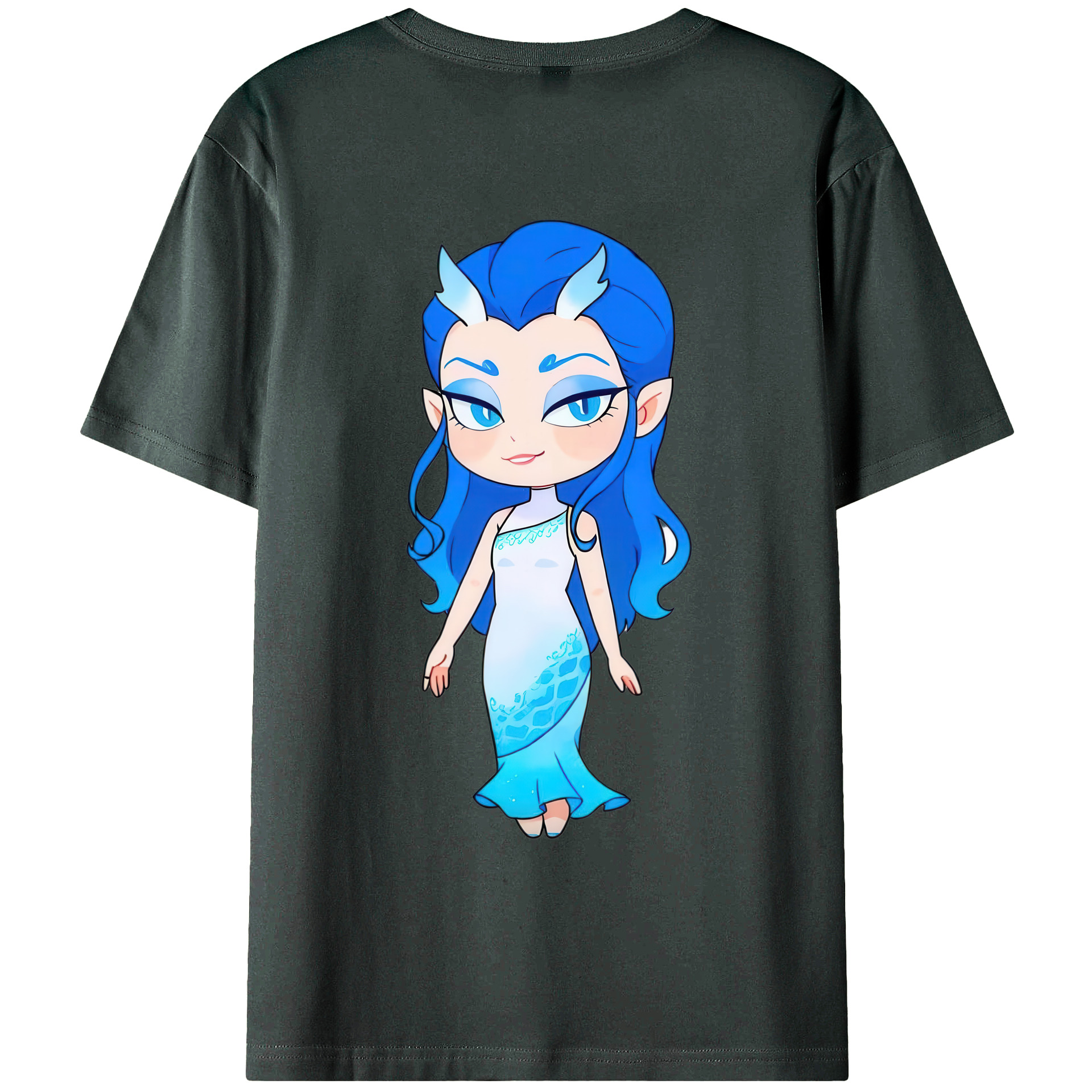 （画像用） Ne Zha 2 ナタ 魔童の大暴れ 綿100％ メンズ半袖Tシャツ（バックプリント） 通気性